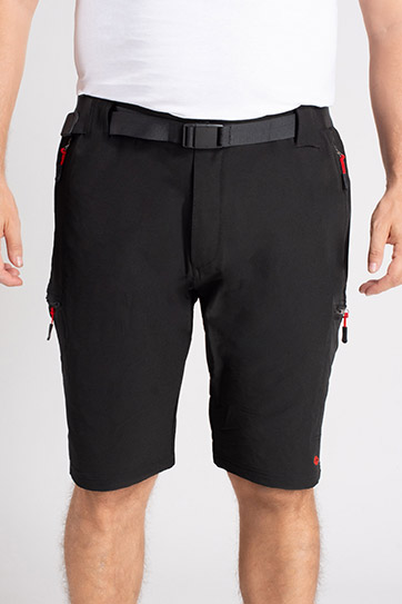 Pantalones, Bermudas, 111492, NEGRO