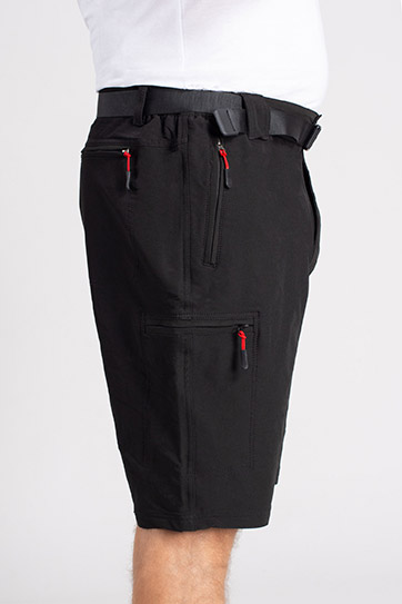 Pantalones, Bermudas, 111492, NEGRO