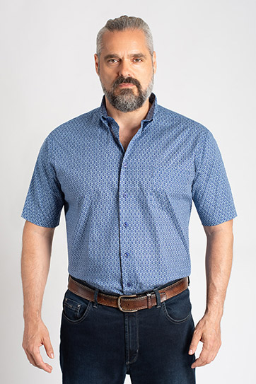Camisas, Sport Manga Corta, 111526, MARINO
