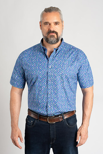 Camisas, Sport Manga Corta, 111528, MARINO