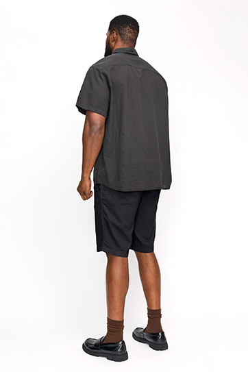 Pantalones, Bermudas, 112809, NEGRO