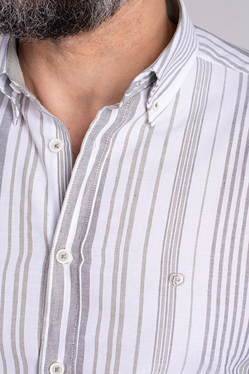 Camisas, Sport Manga Larga, 112866, TIERRA