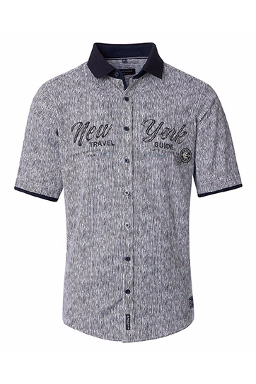 Camisas, Sport Manga Corta, 112940, MARINO