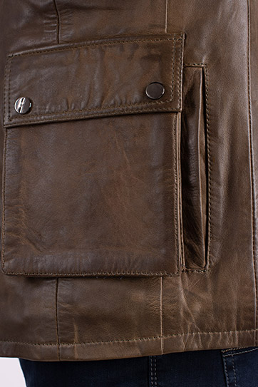 Abrigo, Chaquetones y Piel, 112973, MARRON