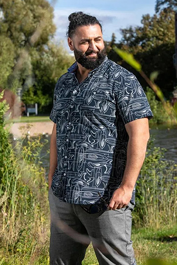 Camisas, Sport Manga Corta, 113027, MARINO