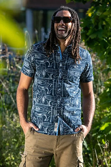 Camisas, Sport Manga Corta, 113027, MARINO