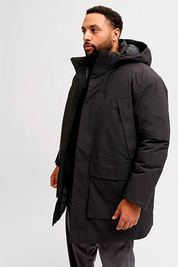 Abrigo, Chaquetones y Piel, 113052, NEGRO