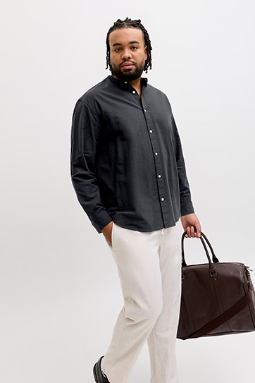 Camisas, Sport Manga Larga, 113062, NEGRO