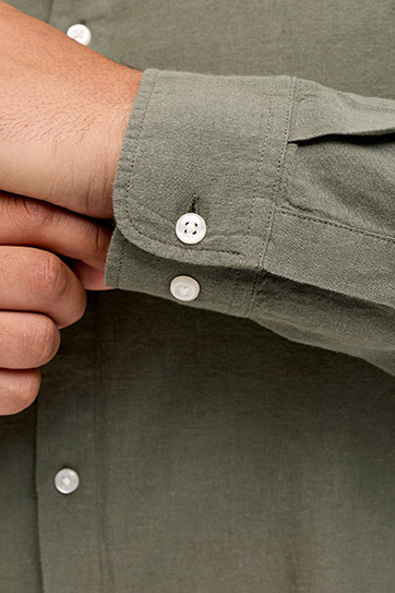 Camisas, Sport Manga Larga, 113062, OLIVA