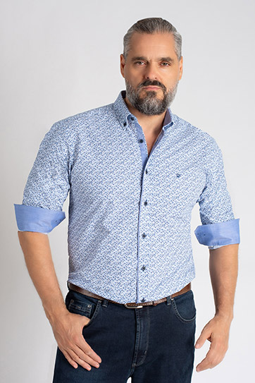 Camisas, Sport Manga Larga, 113071, MARINO