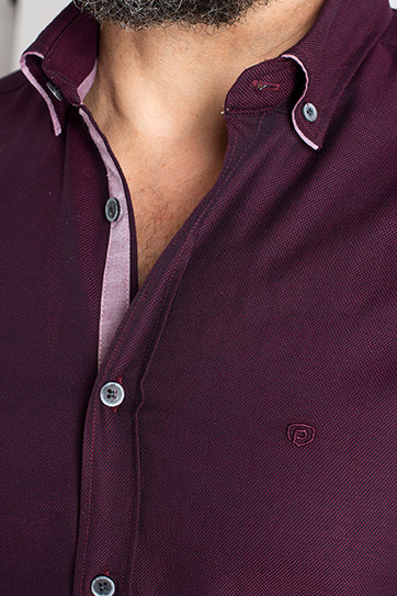 Camisas, Sport Manga Larga, 113073, GRANATE