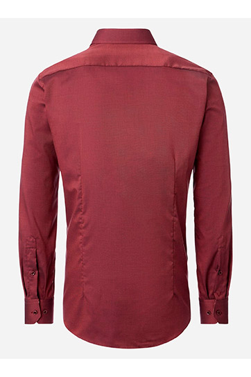 Camisas, Vestir Manga Larga, 113082, GRANATE