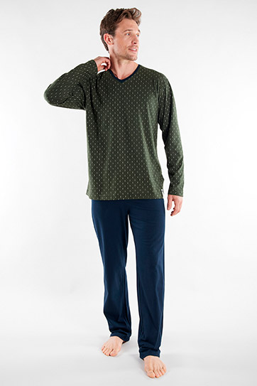 Homewear, Pijama M. Larga, 113095, OLIVA