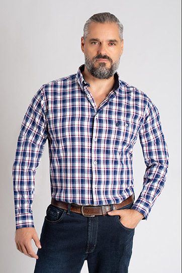 Camisas, Sport Manga Larga, 113128, MARINO