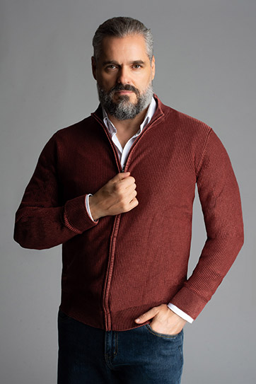 Punto, Jerseys, 113170, BURGONDI