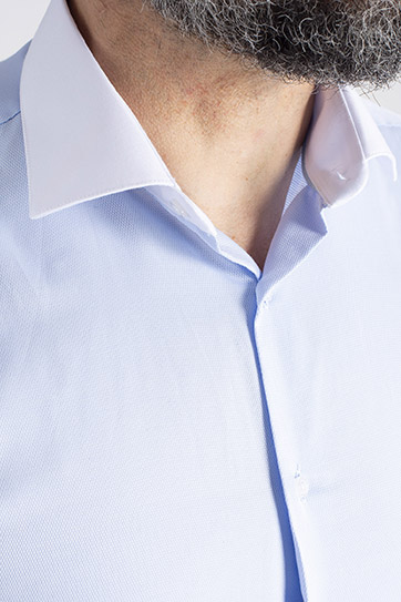 Camisas, Vestir Manga Larga, 113281, CELESTE