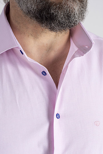Camisas, Vestir Manga Larga, 113297, ROSA