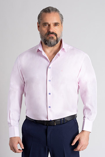 Camisas, Vestir Manga Larga, 113298, ROSA