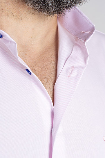 Camisas, Vestir Manga Larga, 113298, ROSA