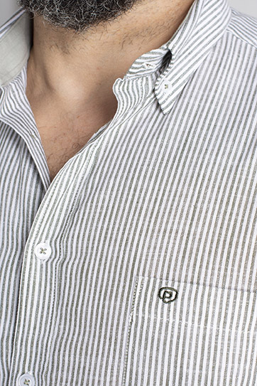 Camisas, Sport Manga Larga, 113300, OLIVA