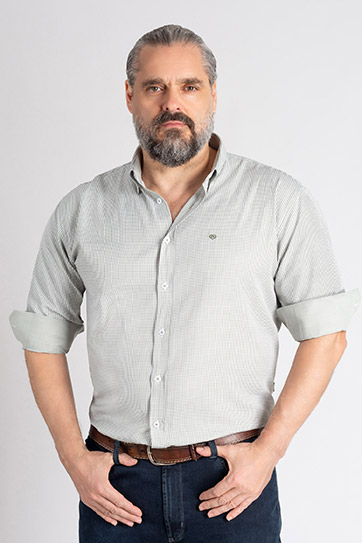 Camisas, Sport Manga Larga, 113302, VERDE