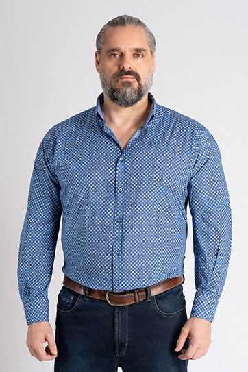 Camisas, Sport Manga Larga, 113303, MARINO