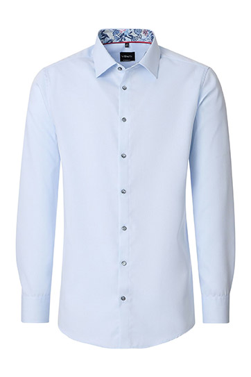 Camisas, Vestir Manga Larga, 113317, CELESTE