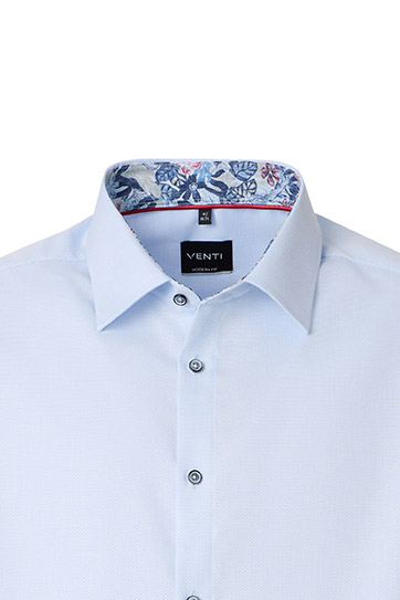 Camisas, Vestir Manga Larga, 113317, CELESTE