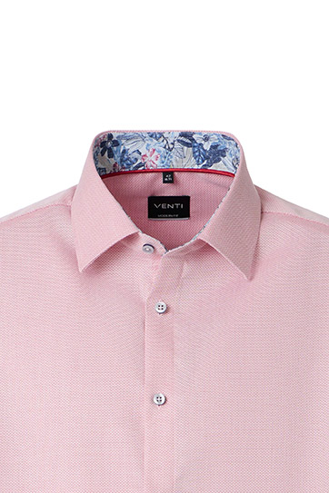 Camisas, Vestir Manga Larga, 113317, ROSA