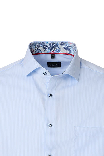 Camisas, Vestir Manga Larga, 113318, CELESTE