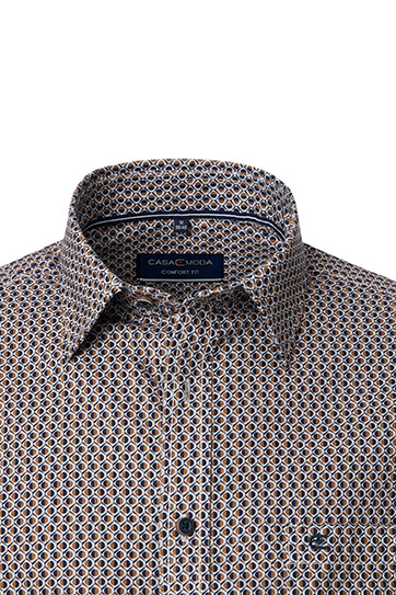 Camisas, Sport Manga Larga, 113381, MARRON