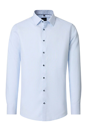 Camisas, Vestir Manga Larga, 113490, CELESTE