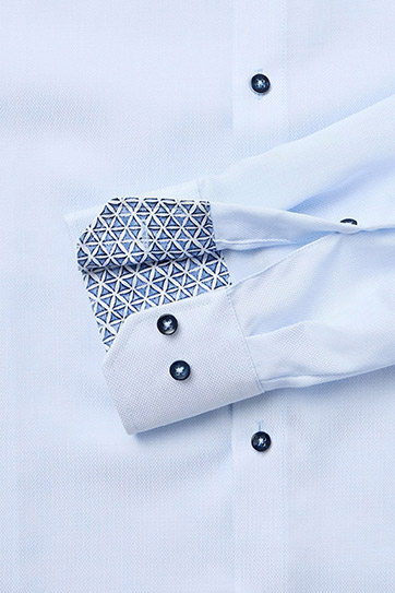 Camisas, Vestir Manga Larga, 113490, CELESTE