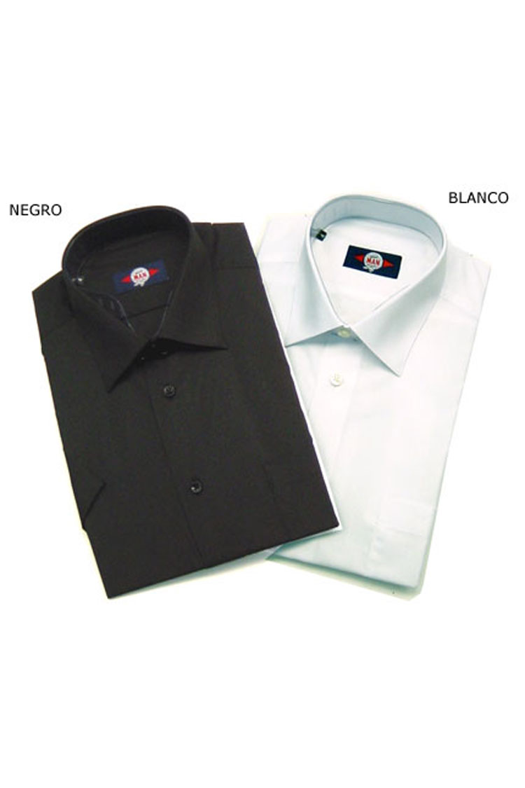 Camisas, Vestir Manga Corta, 104227, NEGRO | Zoom