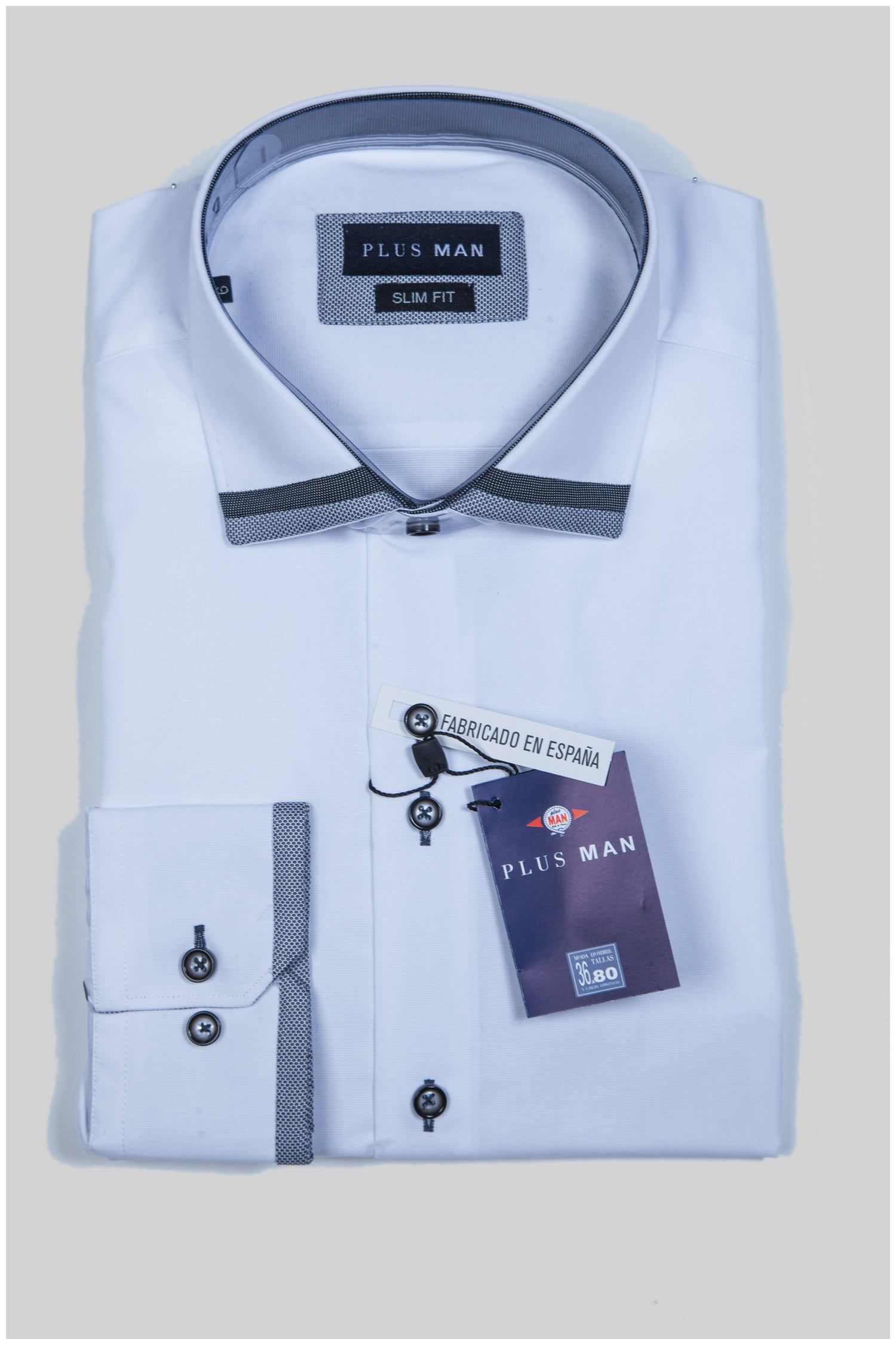 Camisas, Vestir Manga Larga, 107331, BLANCO | Zoom