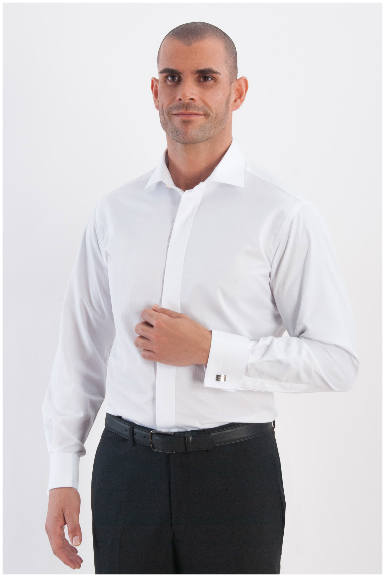 Camisas, Vestir Manga Larga, 107965, BLANCO | Zoom