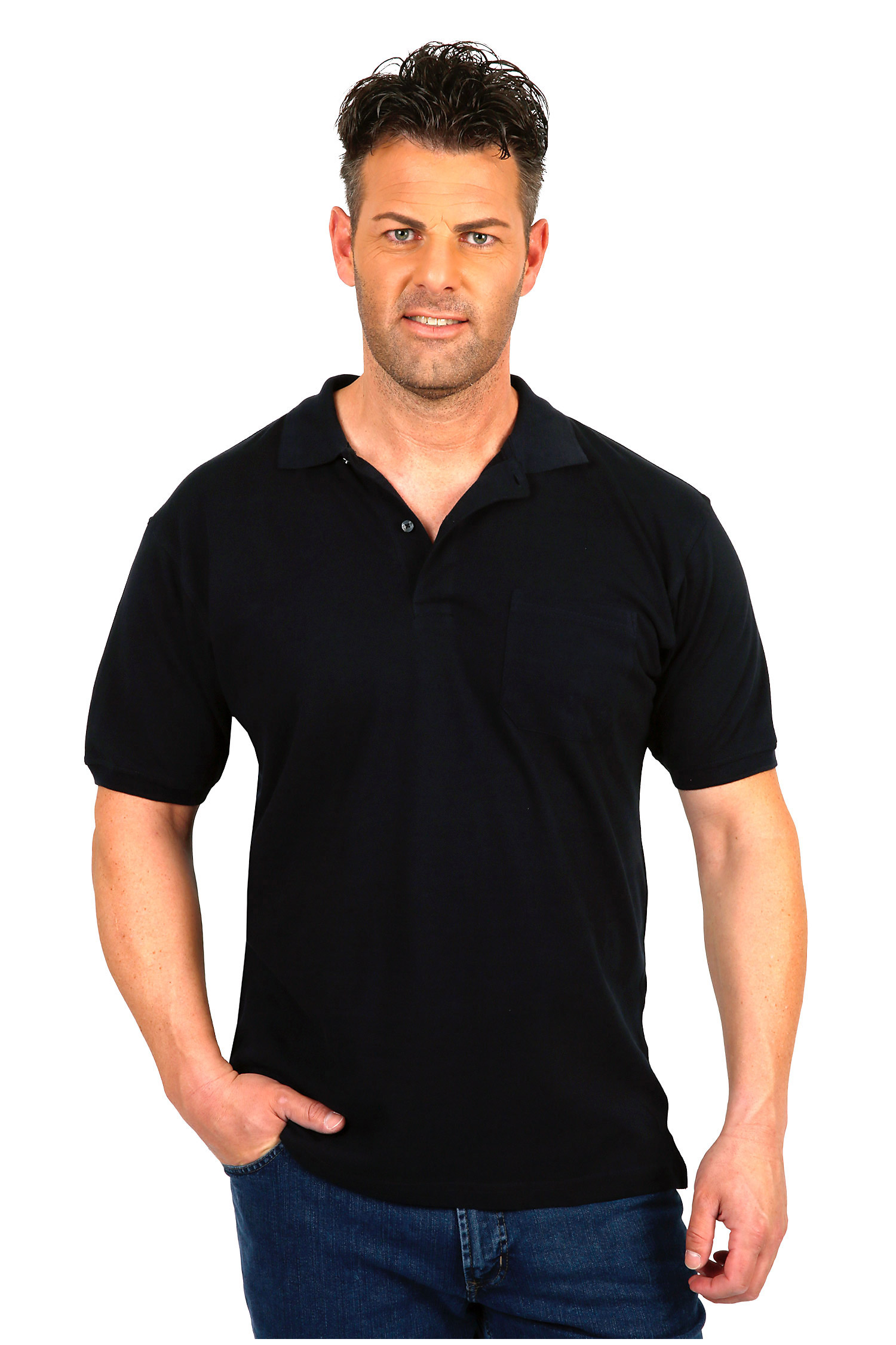 Sport, Polos M. Corta, 108129, NEGRO | Zoom