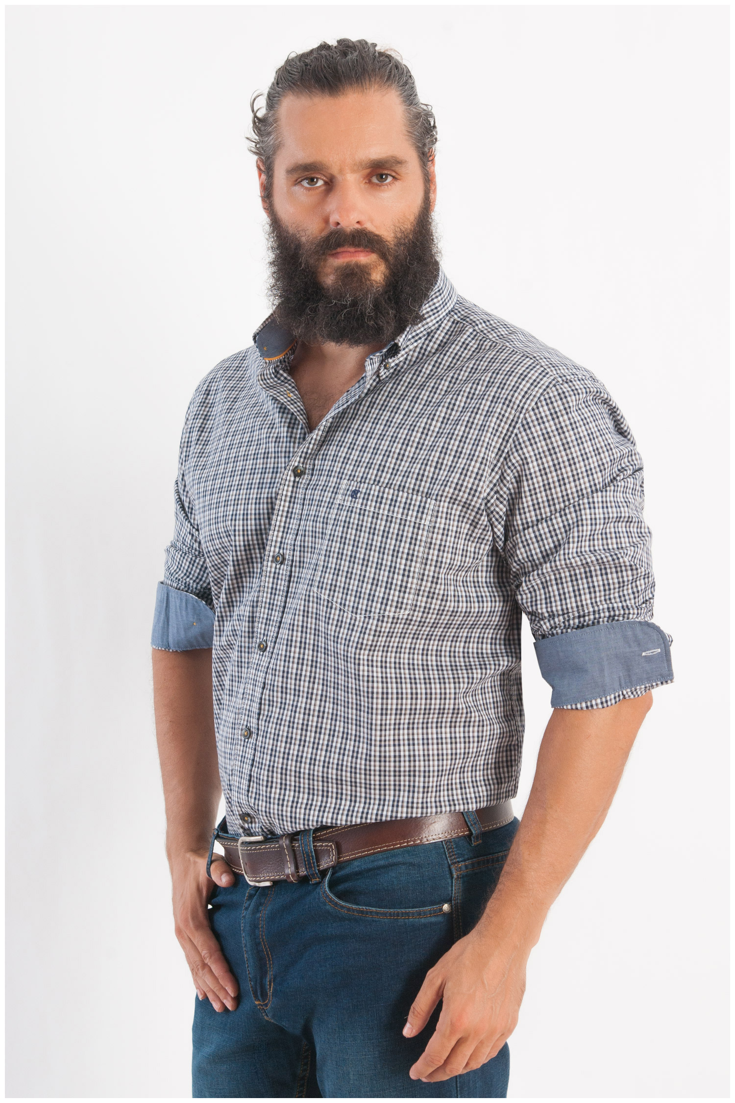 Camisas, Sport Manga Larga, 108149, MARINO | Zoom