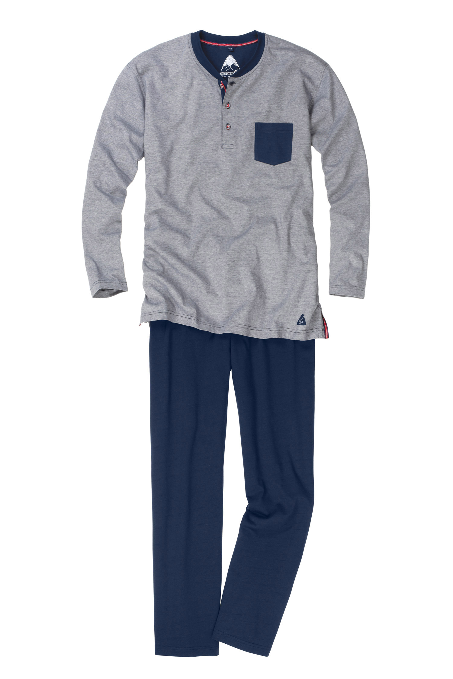 Homewear, Pijama M. Larga, 108189, GRIS MEDIO | Zoom