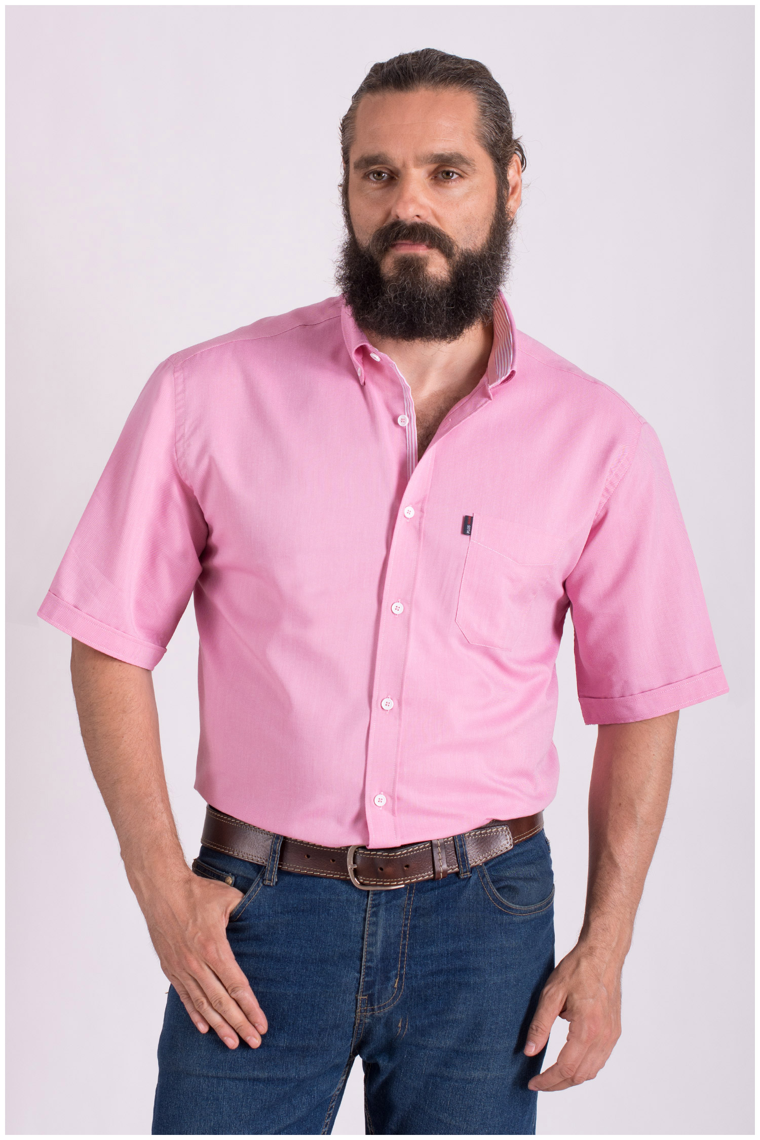 Camisas, Sport Manga Corta, 108428, ROSA | Zoom