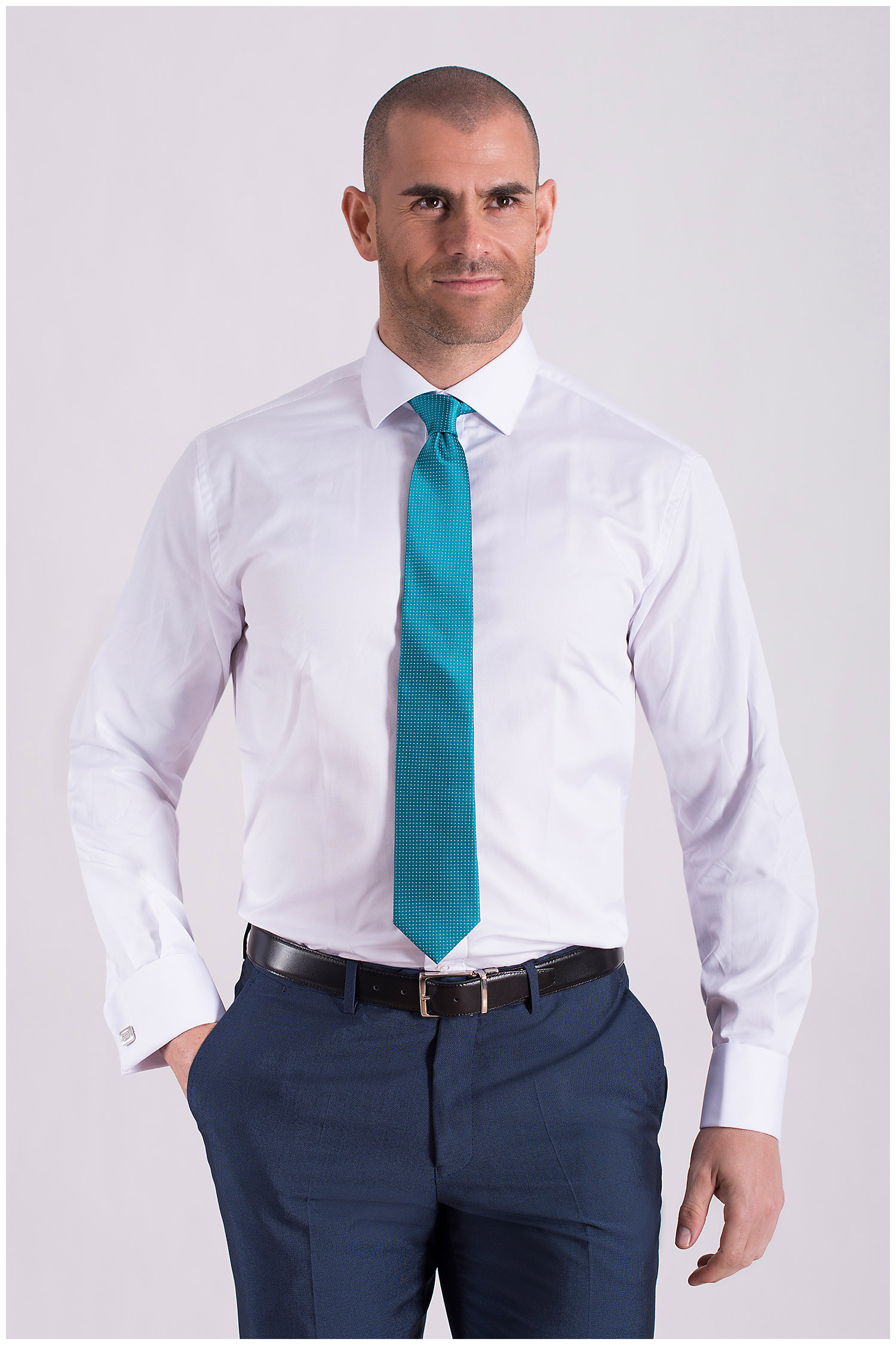 Camisas, Vestir Manga Larga, 108437, BLANCO | Zoom
