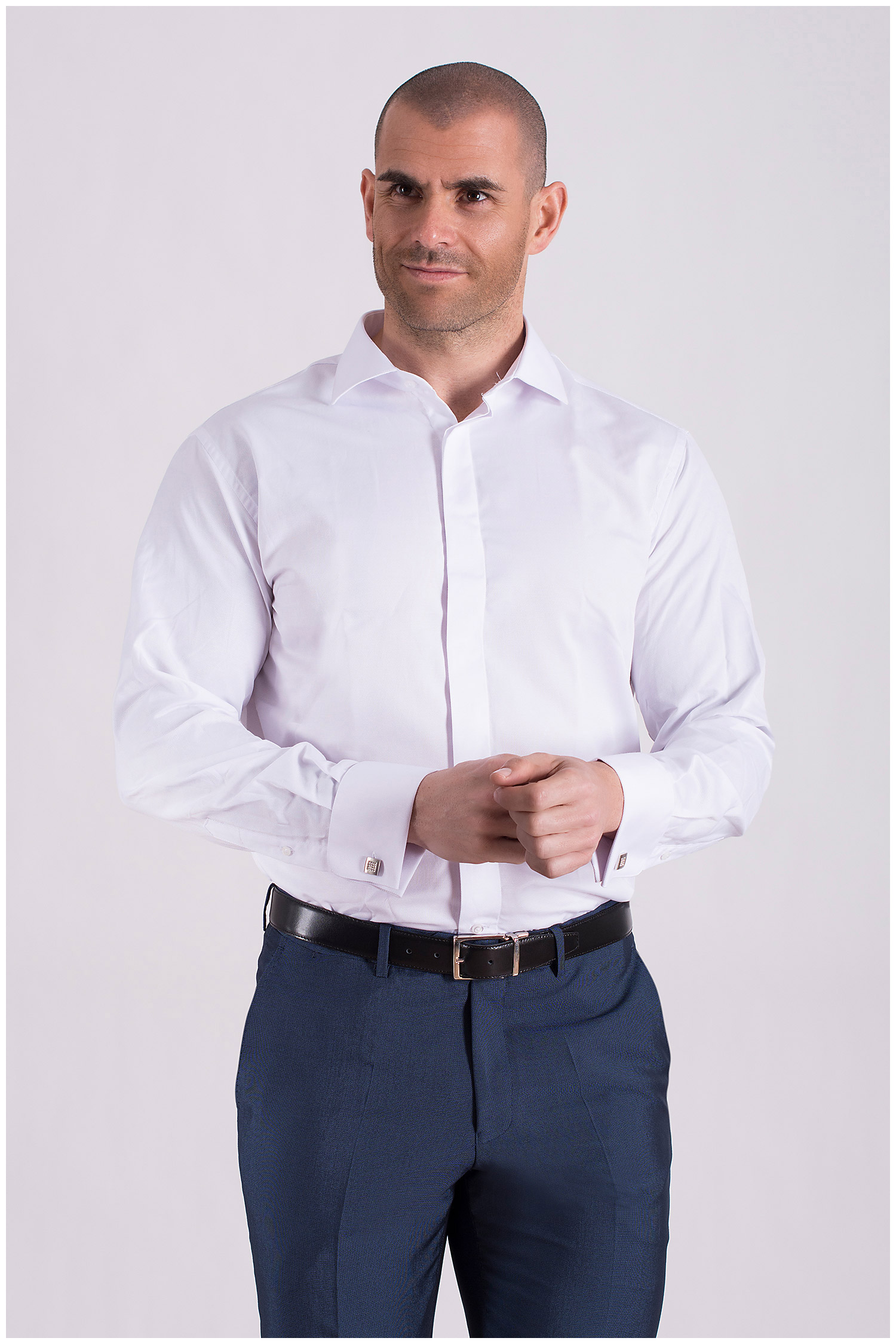 Camisas, Vestir Manga Larga, 108437, BLANCO | Zoom