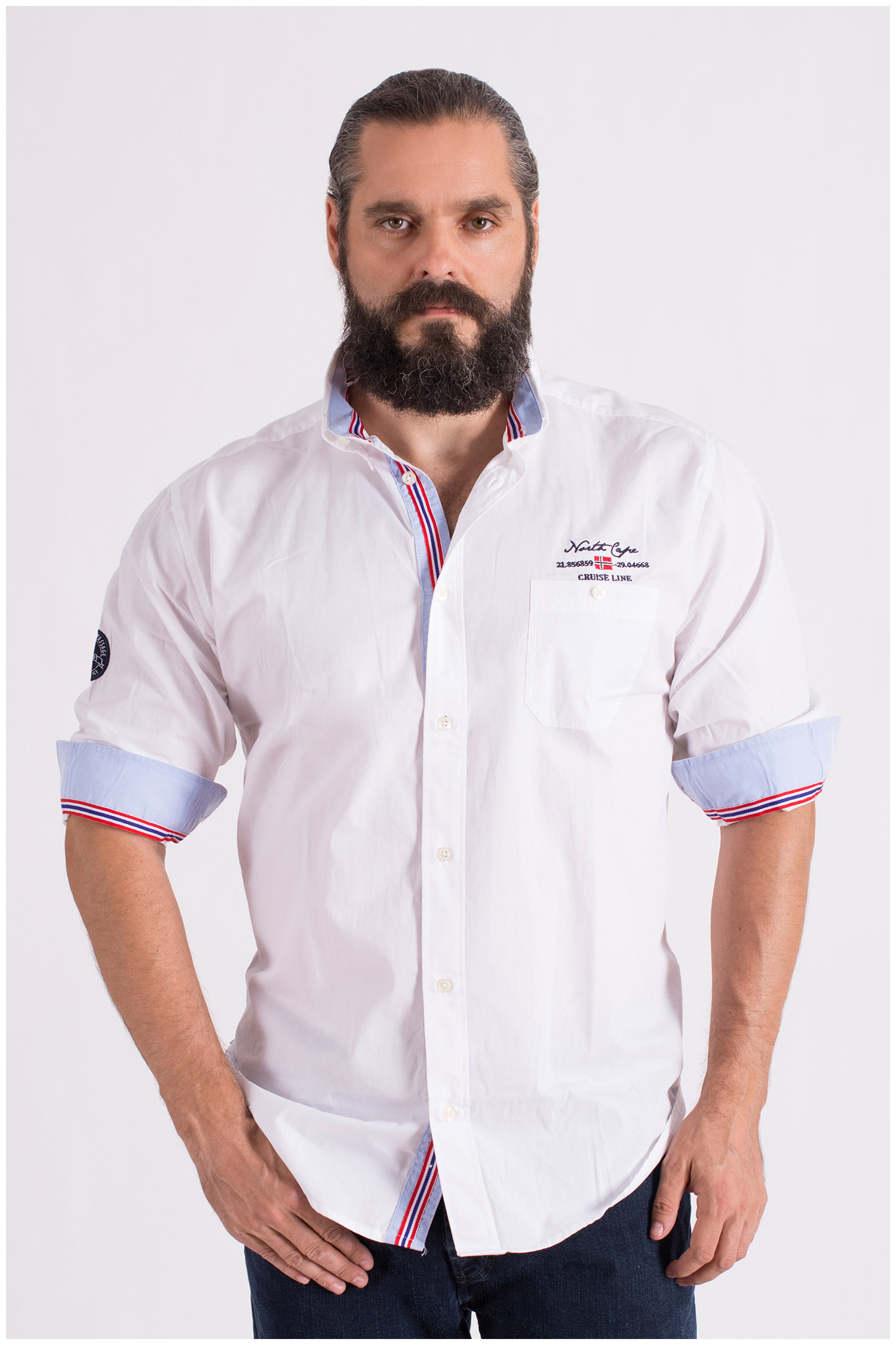 Camisas, Sport Manga Larga, 108649, BLANCO | Zoom