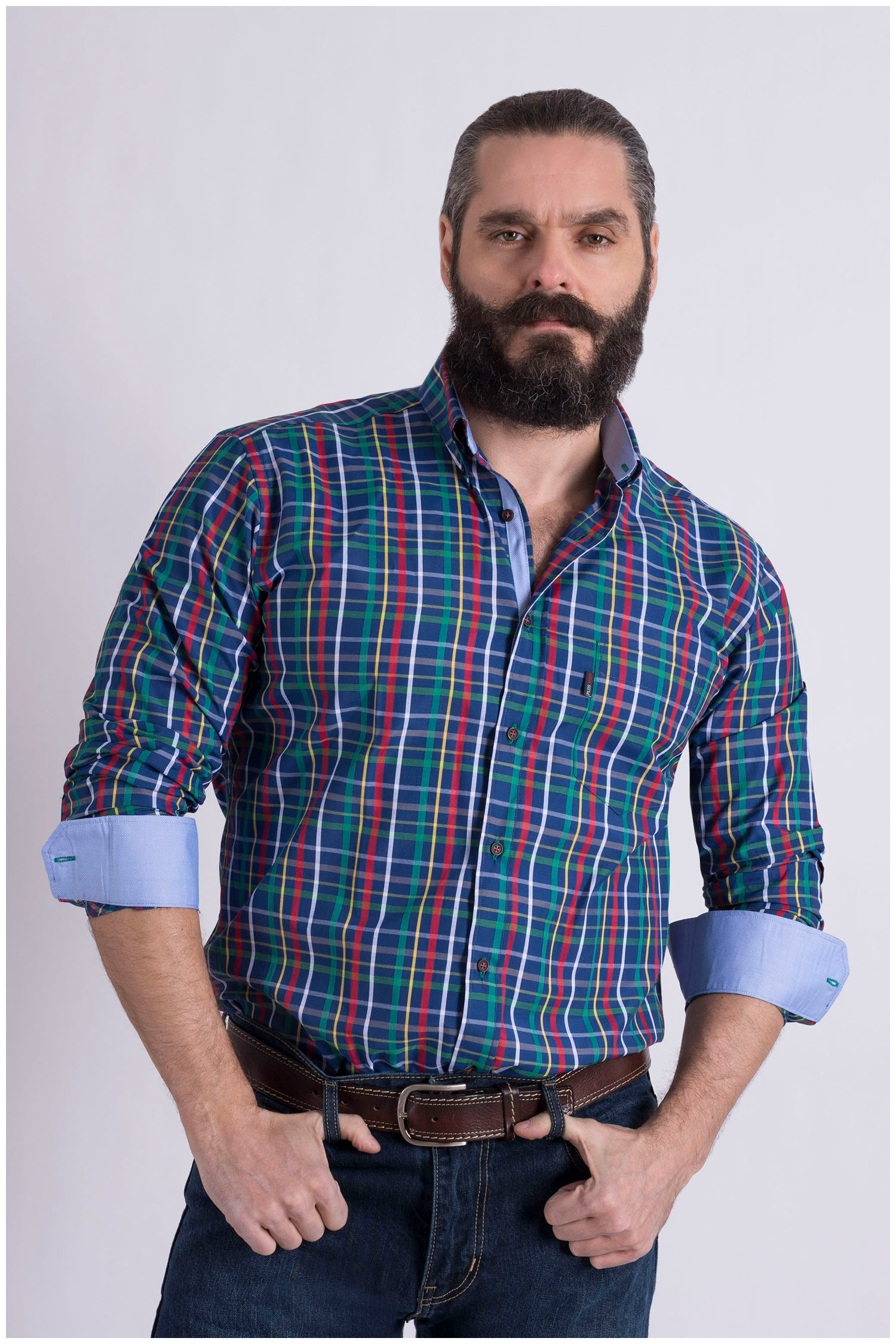 Camisas, Sport Manga Larga, 108992, MARINO | Zoom