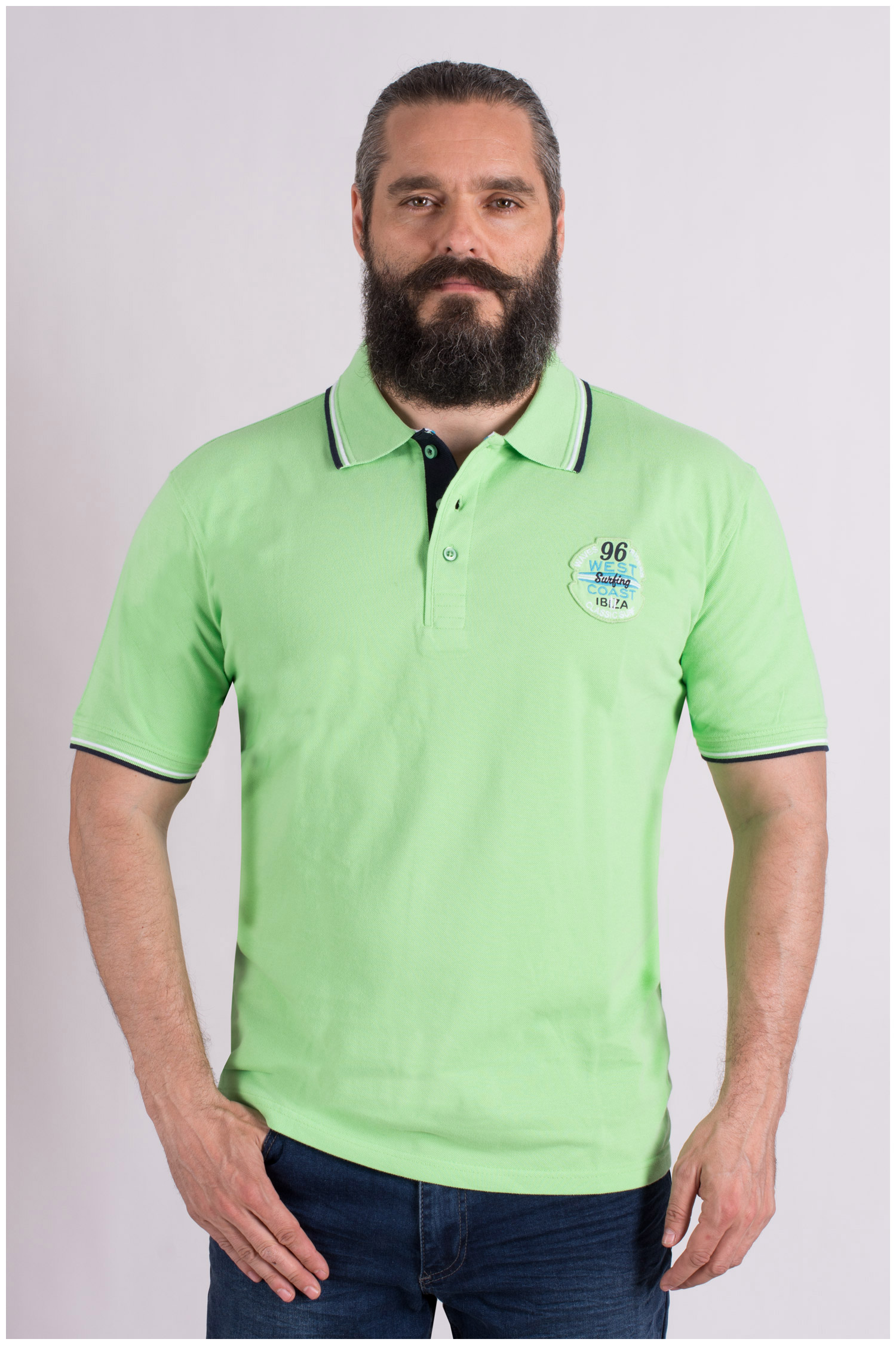 Sport, Polos M. Corta, 109201, VERDE | Zoom