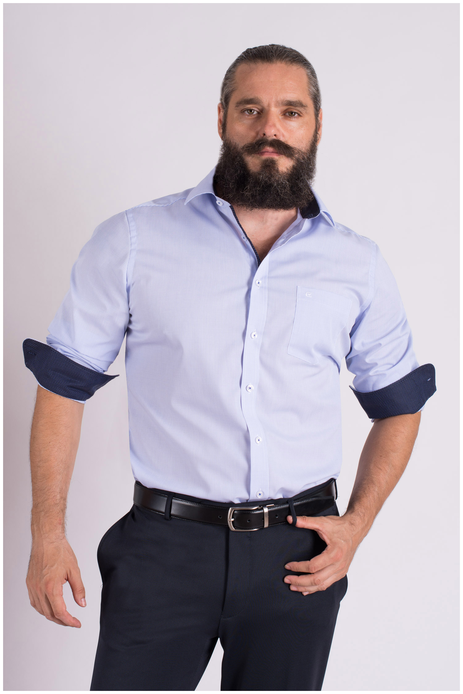 Camisas, Sport Manga Larga, 109399, CELESTE | Zoom