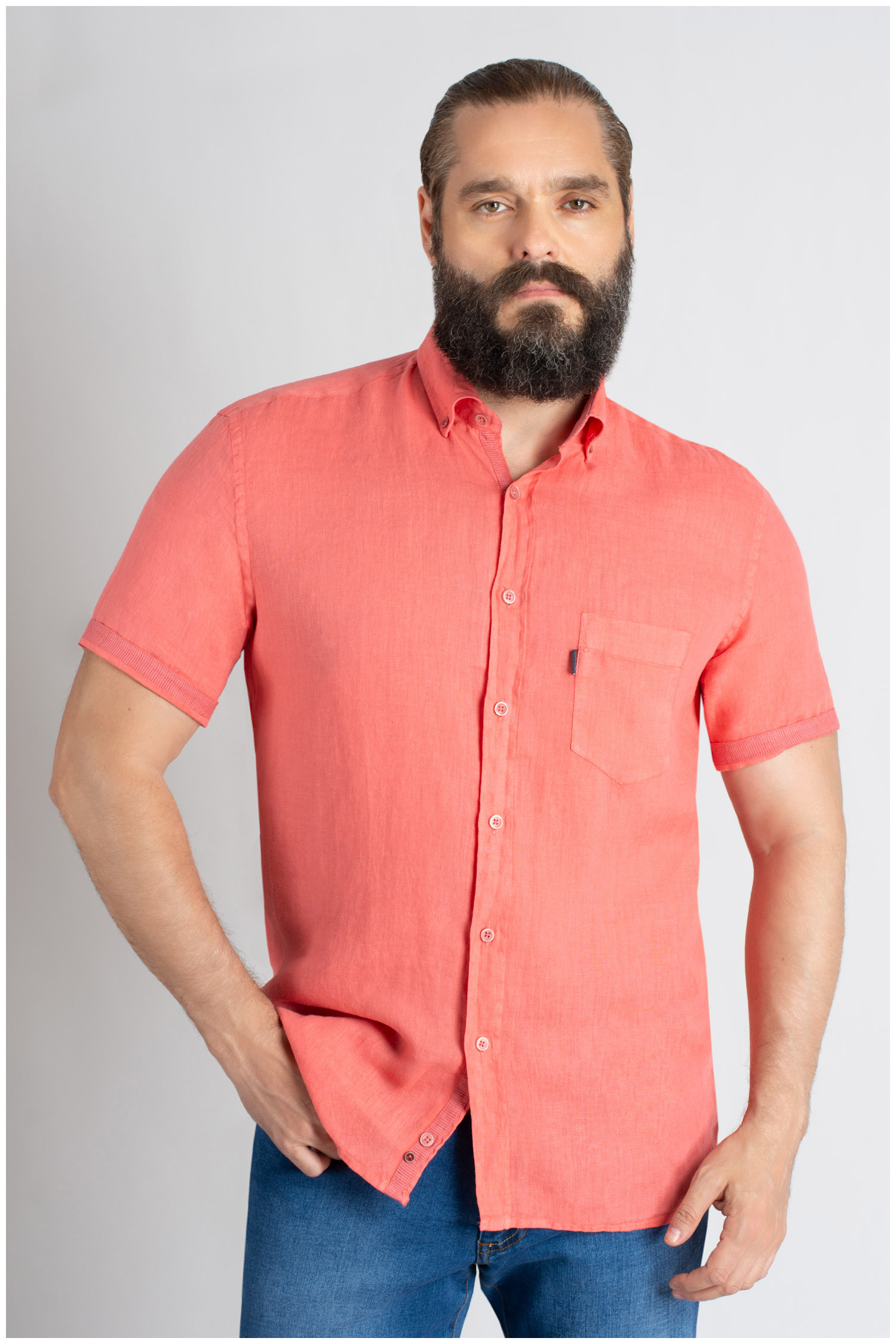 Camisas, Sport Manga Corta, 109619, CORAL | Zoom