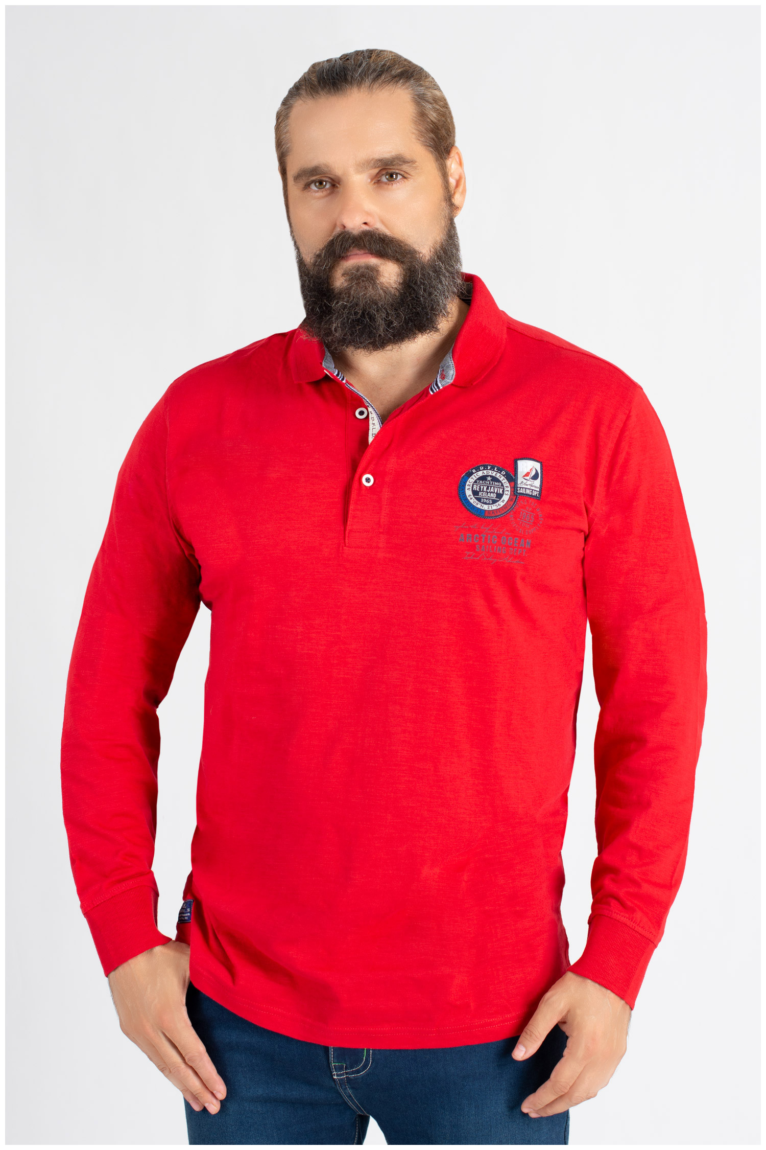 Sport, Polos M. Larga, 109798, ROJO | Zoom