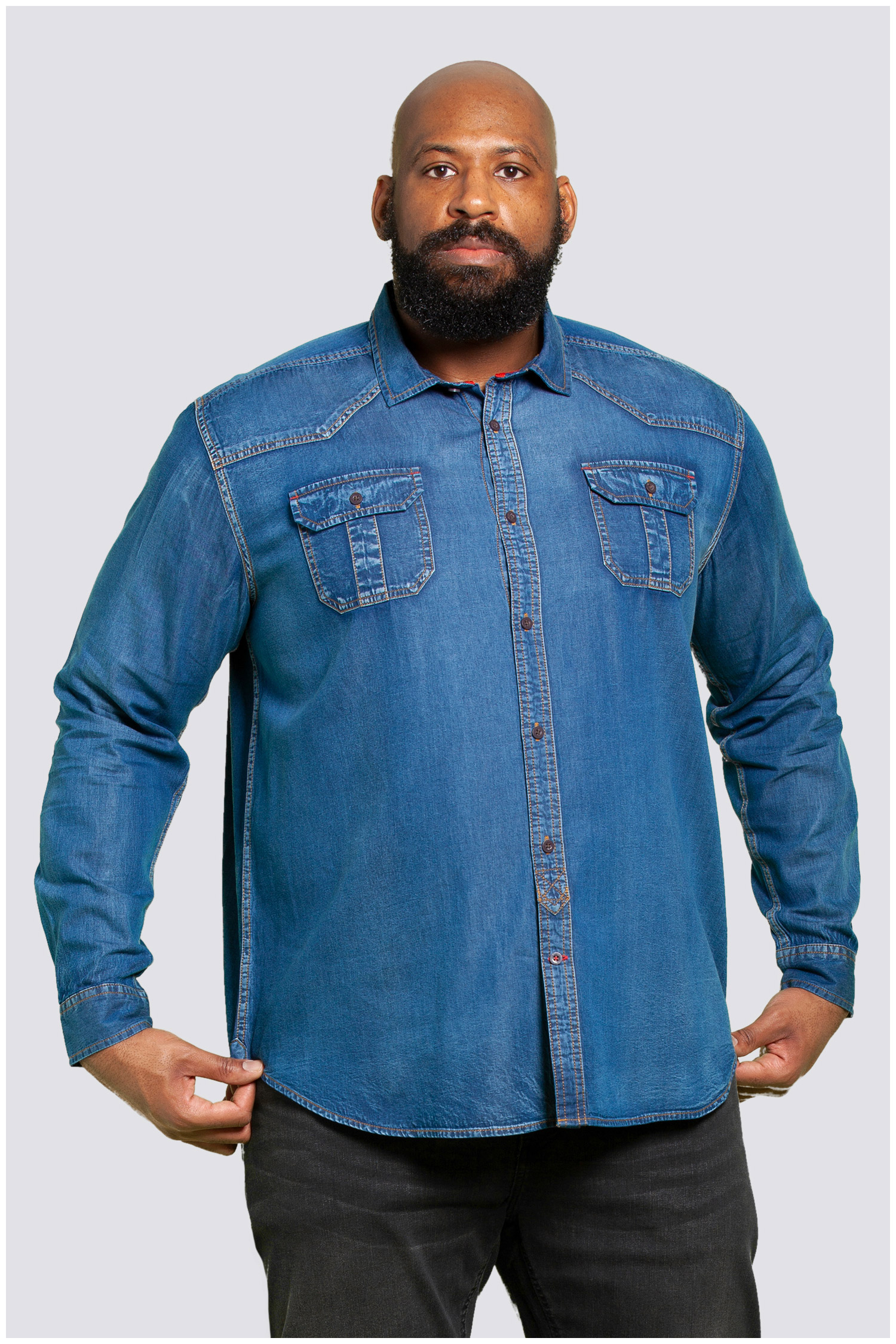 Camisas, Sport Manga Larga, 109873, INDIGO | Zoom