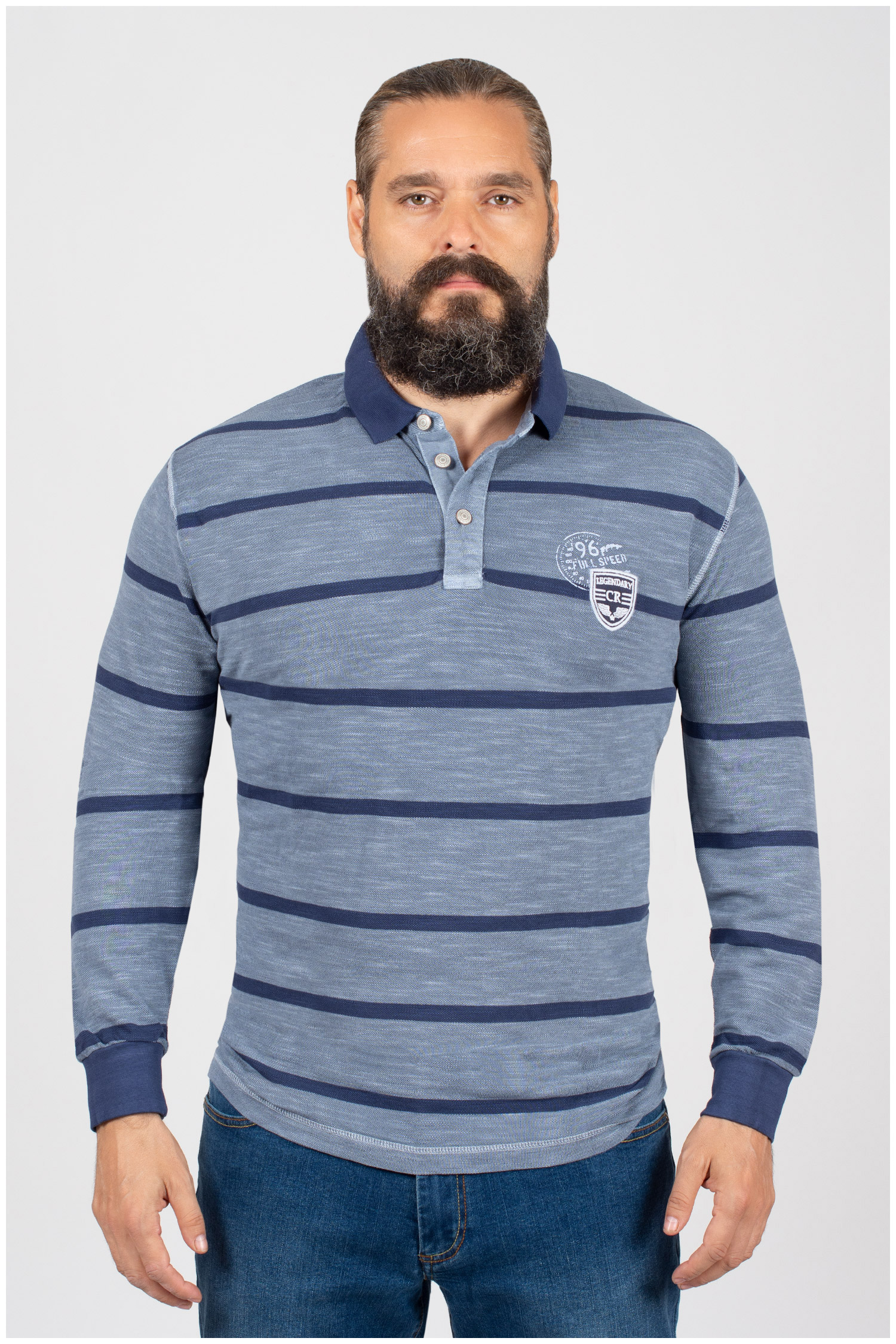 Sport, Polos M. Larga, 109954, INDIGO | Zoom